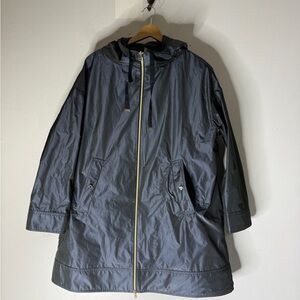Herno Lightweight Hooded Blue Jacket Size 44
